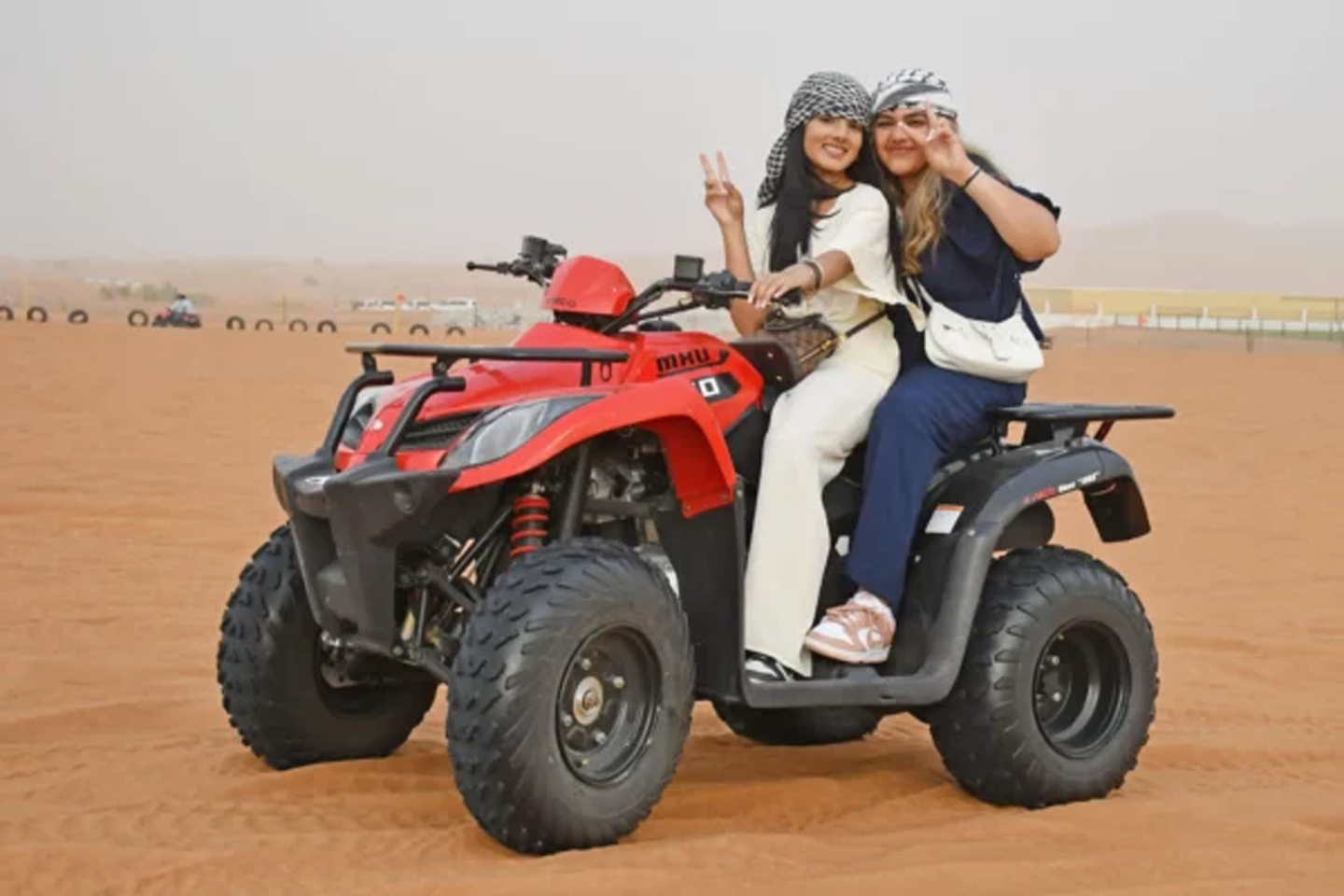 KYMKO MXU 250cc quad bike in Dubai desert